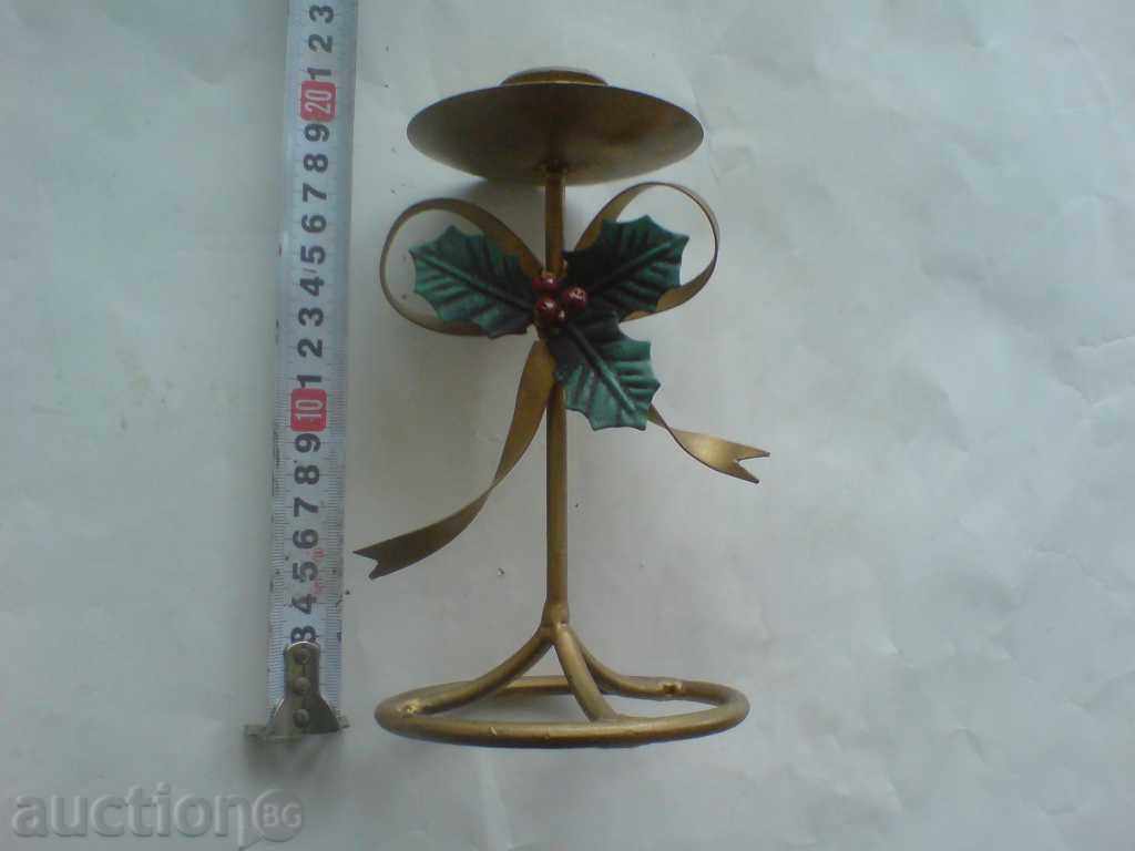 brass candlestick - 20 cm high