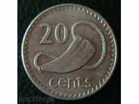 20 cents 1987, Fiji