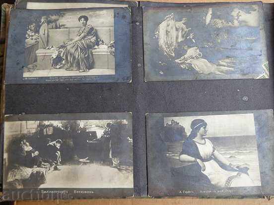 Auction Old album with postcards, postcard, early twentieth century Auction Old album with postcards, postcard, early twentieth century