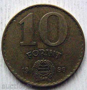 Ungaria 10 forint 1986 / Ungaria 10 Forint 1986