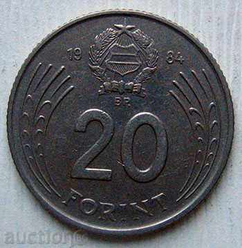 Ungaria 20 forint 1984-1920 Ungaria Forint 1984
