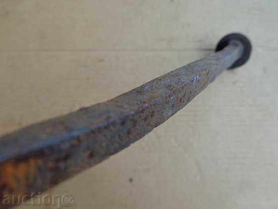 Huge old forged nail, wrought iron, spit, four grams - 5 Huge old forged nail, wrought iron, spit, four grams - 5