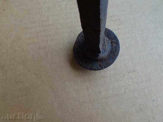 Huge old forged nail, wrought iron, spit, four grams - 7 Huge old forged nail, wrought iron, spit, four grams - 7