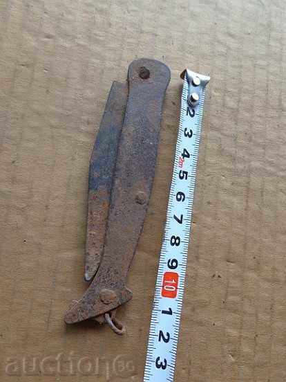 Old primitive knife, knife, wrought iron with price 19.00 BGN | € 9.71