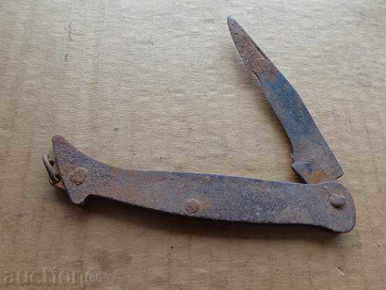 Delivery of Old primitive knife, knife, wrought iron