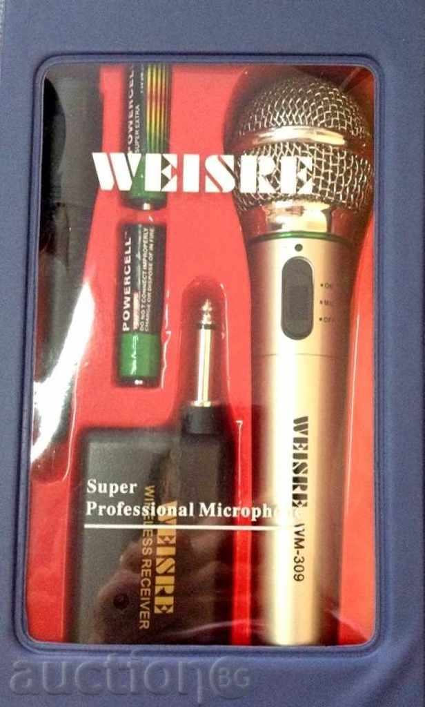 WG-309 WIRELESS WIRELESS MICROPHONE with price 18.50 BGN | € 9.46