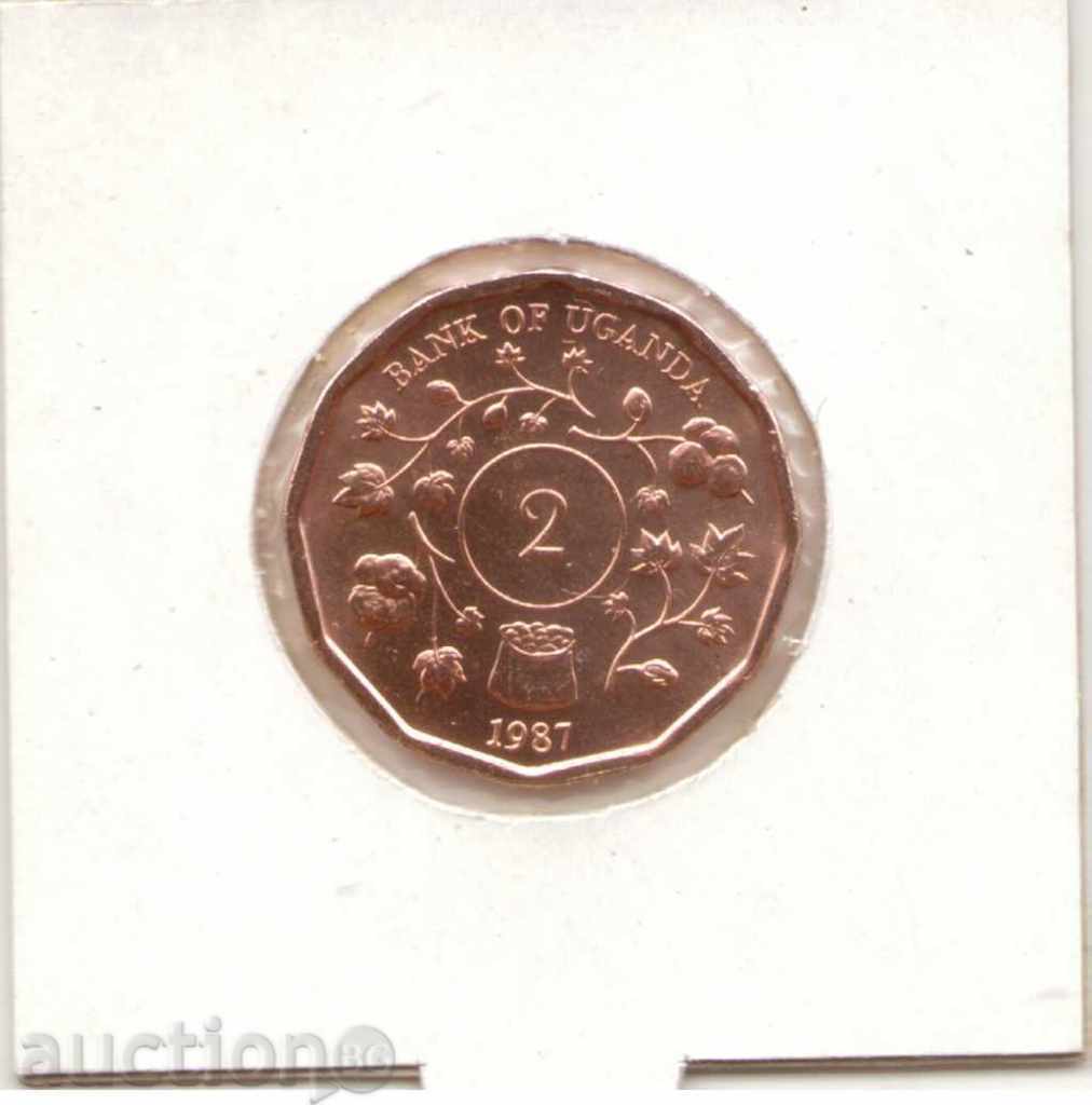 ++Uganda-2 șilingi-1987-KM# 28 cu preț € 1.48 | 2.89 BGN