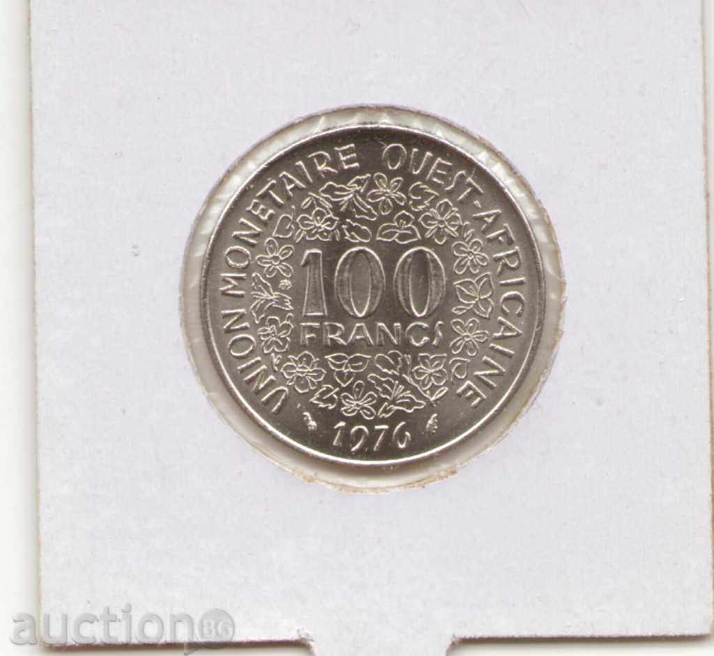 ++ Δυτική Αφρική (BCEAO) -100 φράγκα-1976-KM # 4 ++ με τιμή 5.00 BGN | € 2.56