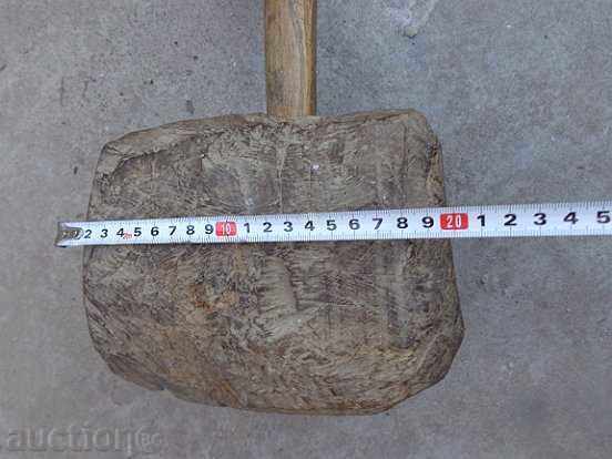 Auction Old wooden hammer, tool, tool, wooden, 19th century Auction Old wooden hammer, tool, tool, wooden, 19th century