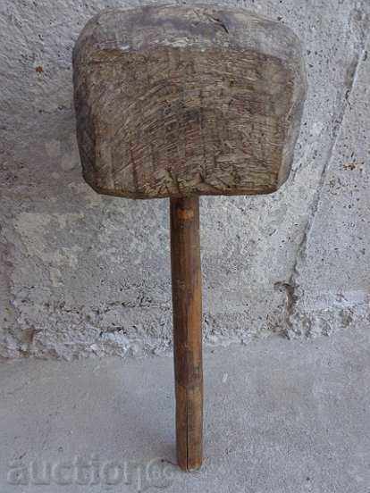 Old wooden hammer, tool, tool, wooden, 19th century - 5 Old wooden hammer, tool, tool, wooden, 19th century - 5