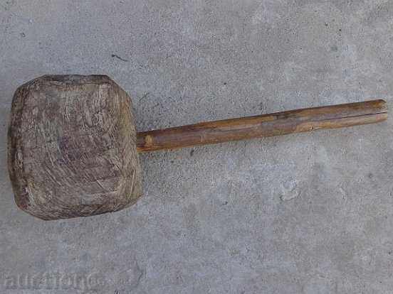 Old wooden hammer, tool, tool, wooden, 19th century - 6 Old wooden hammer, tool, tool, wooden, 19th century - 6