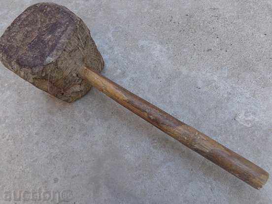 Old wooden hammer, tool, tool, wooden, 19th century - 7 Old wooden hammer, tool, tool, wooden, 19th century - 7