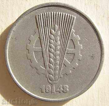 Germania GDR 10 pfenigi 1948 A / 10 pfennig 1948 A cu preț 4.80 BGN | € 2.45