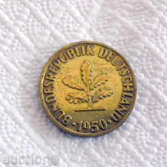 10 Pfennig BUNDES REPUBLIC DEUSCHLAND 1950 - J with price 19.99 BGN | € 10.22 10 Pfennig BUNDES REPUBLIC DEUSCHLAND 1950 - J with price 19.99 BGN | € 10.22