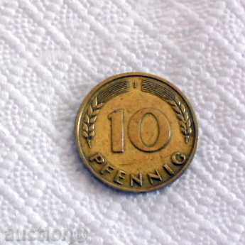 10 Pfennig BUNDES REPUBLIC DEUSCHLAND 1950 - J
