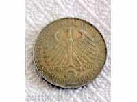 2 MARK Bundes REPUBLIK DEUSCHLAND 1961 - D