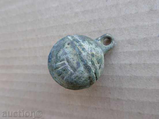 Clopot vechi de tip nucă din bronz, clopot, chan - 5
