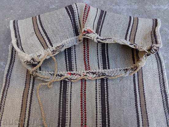 Old hand-woven very strong sack, Cossack Old hand-woven very strong sack, Cossack
