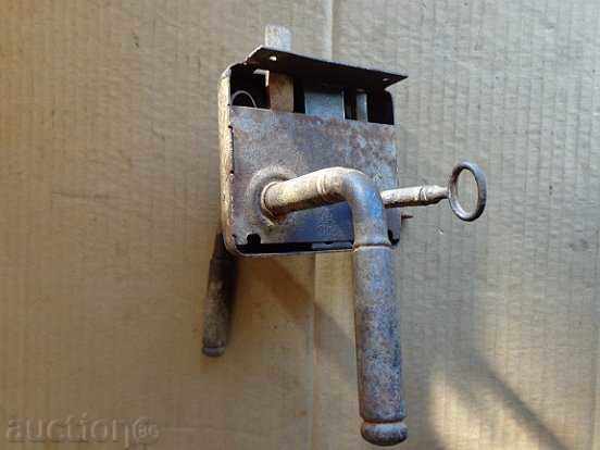 Delivery of Old lock with key, latch, early 20th century. Kingdom of Bulgaria