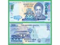 (¯`'•.¸   МАЛАВИ  200 квача 2012  UNC   ¸.•'´¯)