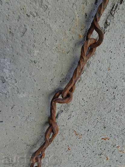 Hand forged chain for hearth, chain, wrought iron - 7 Hand forged chain for hearth, chain, wrought iron - 7