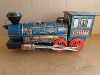 Детска ламаринена играчка локомотив, влак