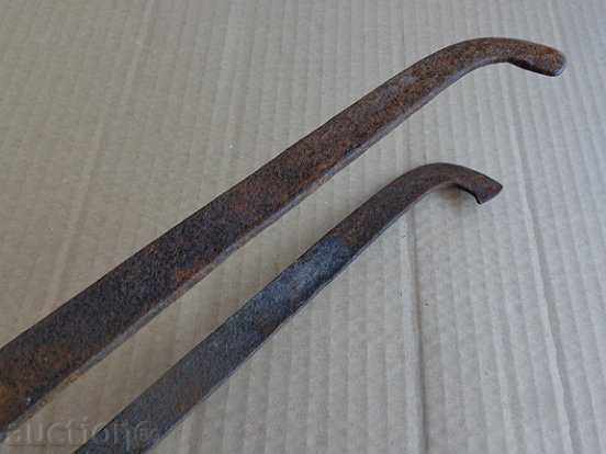 Auction Old hand forged dilaf, wrought iron, mask Auction Old hand forged dilaf, wrought iron, mask