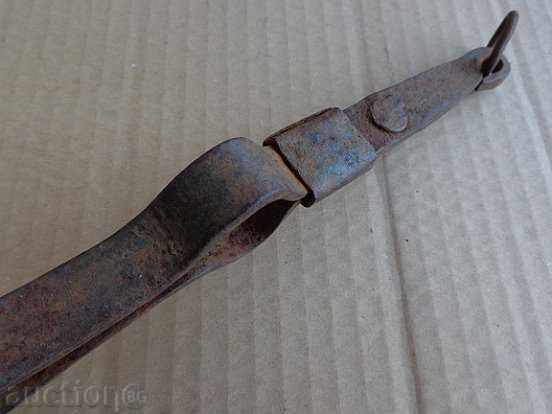 Old hand forged dilaf, wrought iron, mask - 5 Old hand forged dilaf, wrought iron, mask - 5