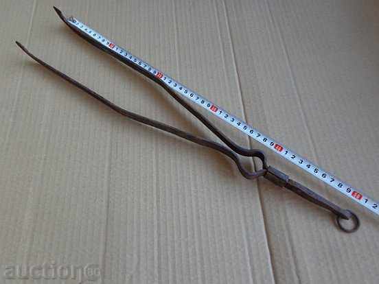 Old hand forged dilaf, wrought iron, mask - 7 Old hand forged dilaf, wrought iron, mask - 7