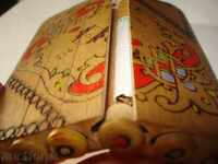 Παλιά υπόθεση ξύλινο τσιγάρων αριστοτεχνική ΜΟΝΑΔΙΚΗ BOX ΕΥΕΛΙΚΤΗ