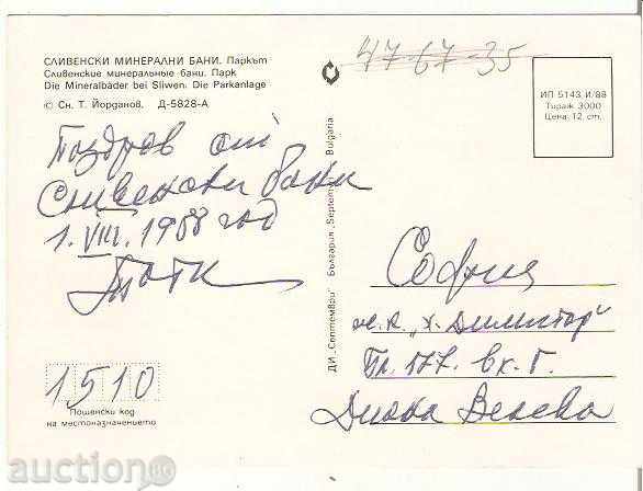 Map Bulgaria Sliven Mineral Baths Park * with price 0.80 BGN | € 0.41 Map Bulgaria Sliven Mineral Baths Park * with price 0.80 BGN | € 0.41