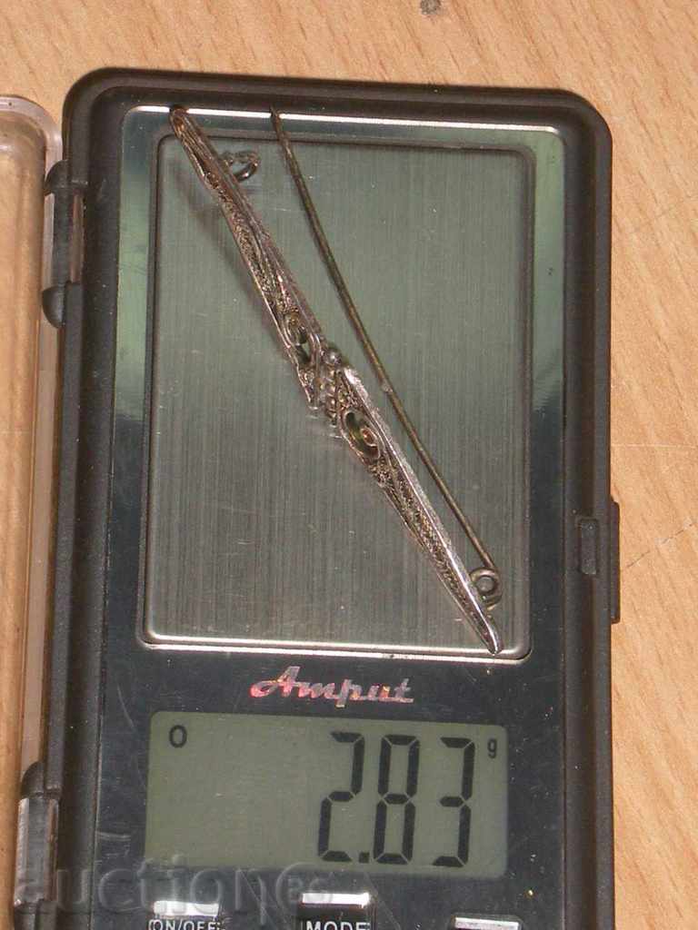 Vanzarea un vechi de argint brosa-filigran.Izkl.ryadka !!! - 5