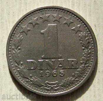 Iugoslavia 1 dinar 1965 Iugoslavia 1 dinar 1965