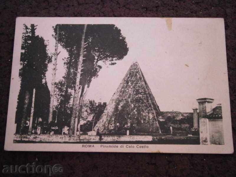 Vechea carte poștală - ROMA ITALIA - PIRAMIDE DI CALO CESTIO