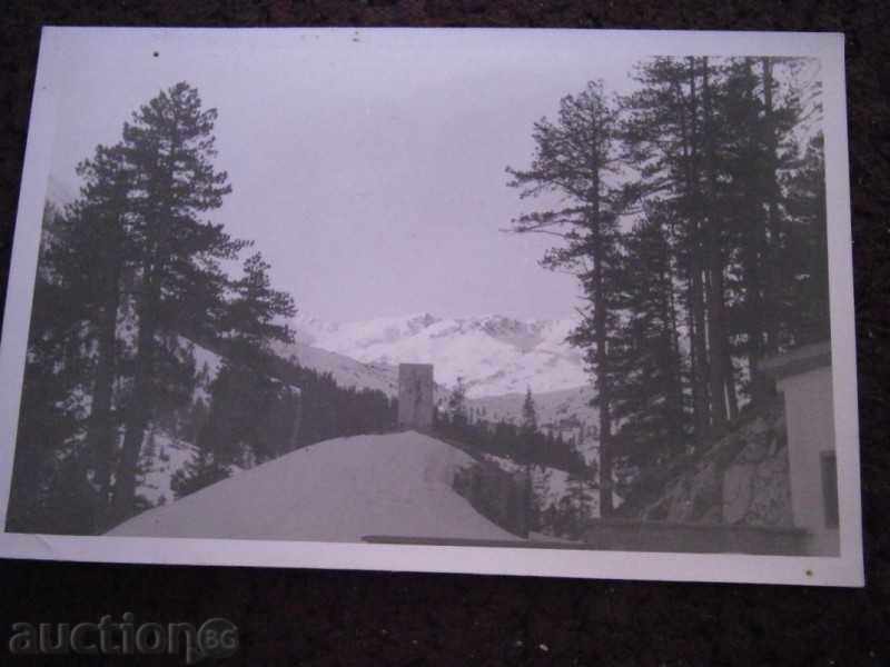 STARA κάρτες Φωτογραφία - πεζοπορία - παρασύρει το χιόνι