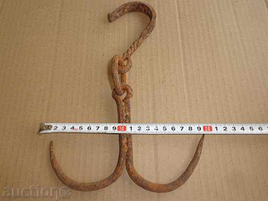 Old forged hook, quail, anchor, hook for diving with price 43.00 BGN | € 21.99 Old forged hook, quail, anchor, hook for diving with price 43.00 BGN | € 21.99