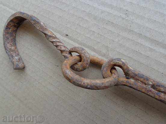 Delivery of Old forged hook, quail, anchor, hook for diving Delivery of Old forged hook, quail, anchor, hook for diving