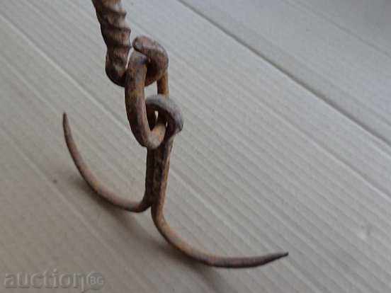 Old forged hook, quail, anchor, hook for diving - 5 Old forged hook, quail, anchor, hook for diving - 5