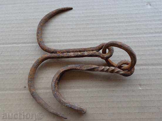 Old forged hook, quail, anchor, hook for diving - 6 Old forged hook, quail, anchor, hook for diving - 6