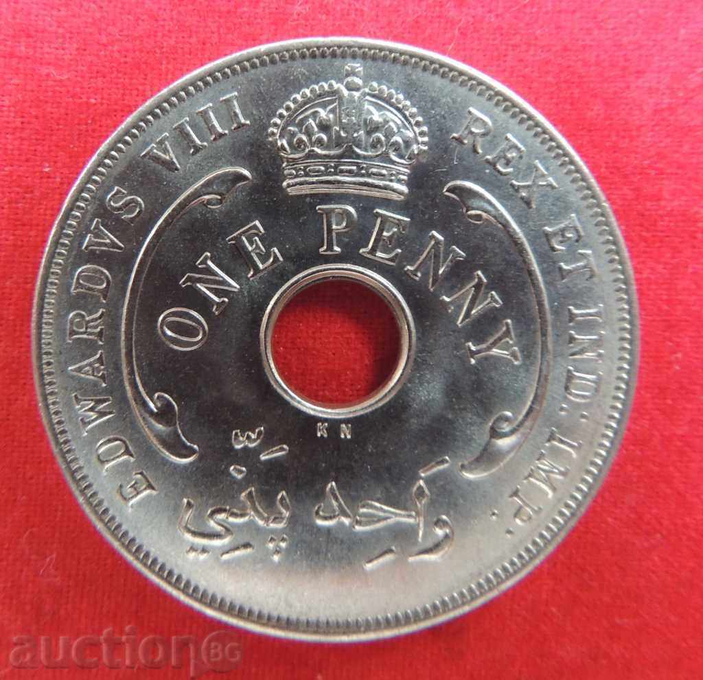 1 пени 1936 KN Британска зап.африка