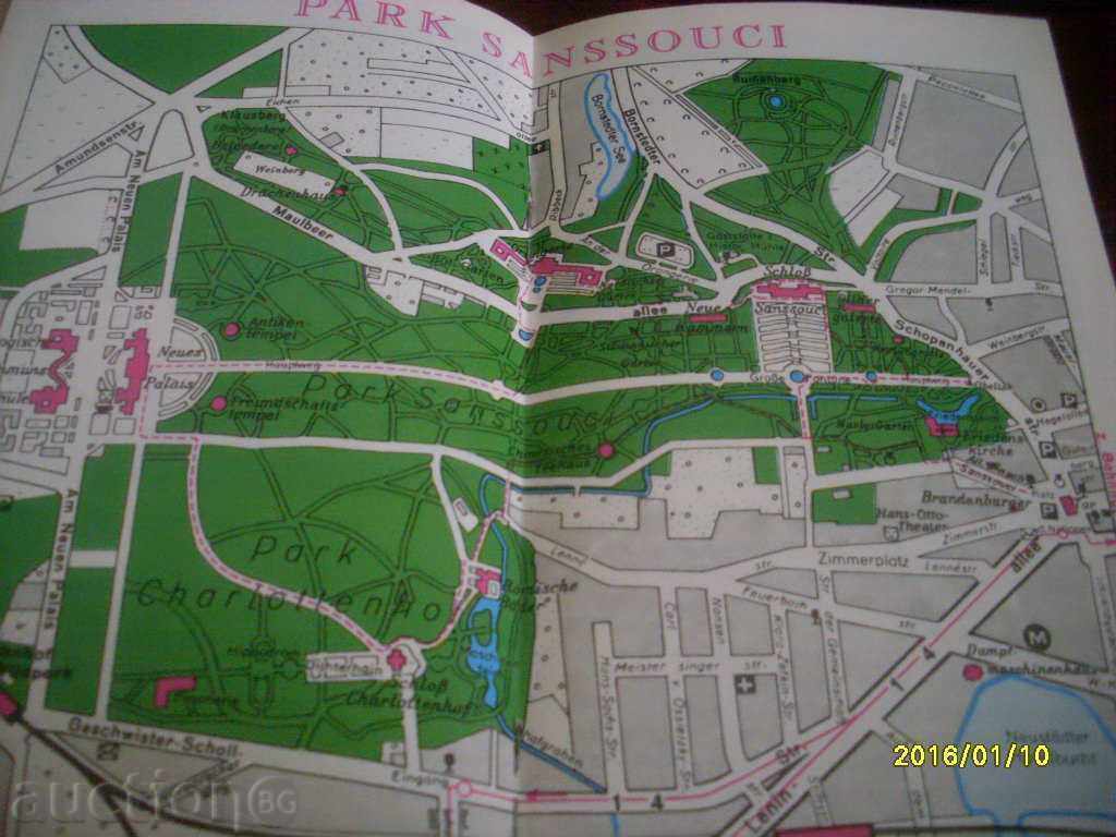 Delivery of OLD ADVERTISING BROCHURE FOLDER - SANSSOUCI Delivery of OLD ADVERTISING BROCHURE FOLDER - SANSSOUCI