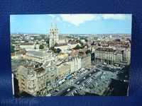 1621 Югославия картичка с изглед от Загреб 1966 година
