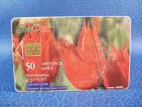 1796 Τηλέφωνο Κάρτα BULFON 50 παλμούς Rodopsko Tulip