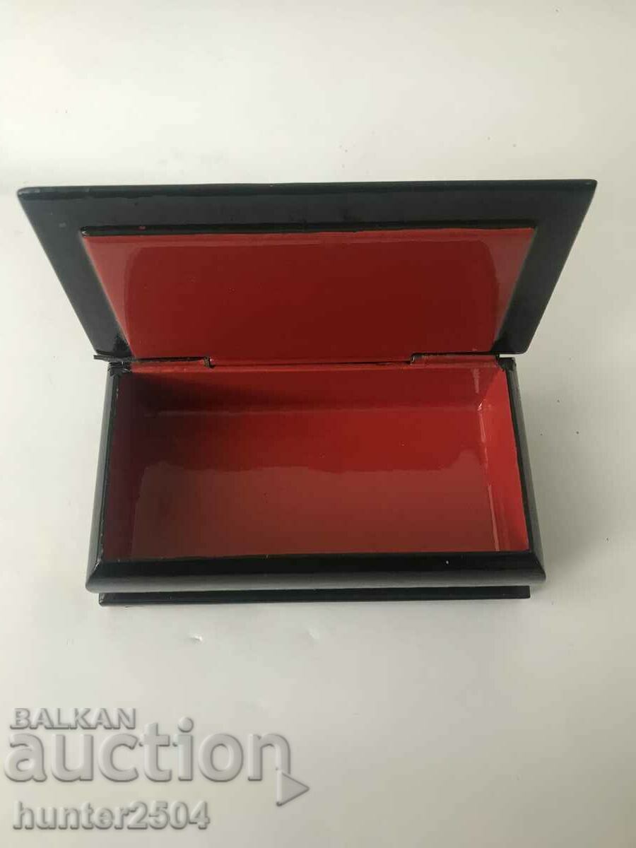 Auction  Box - USSR, papier mache, - 11/6 cm