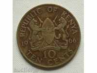 10 цента 1966 Кения