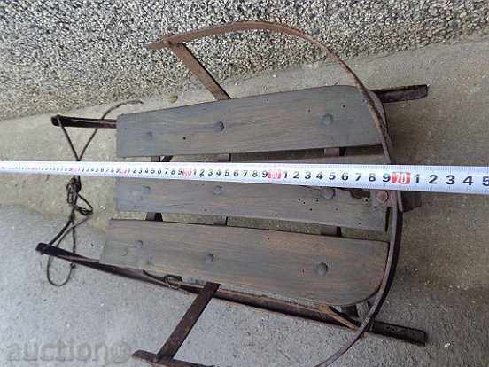 Delivery of Old forged sled, children's toy, first half of the 20th century