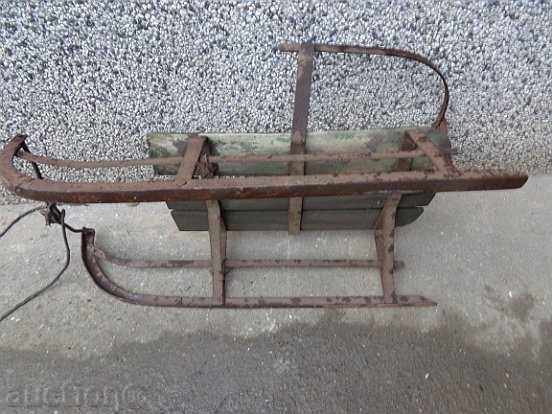 Old forged sled, children's toy, first half of the 20th century - 5
