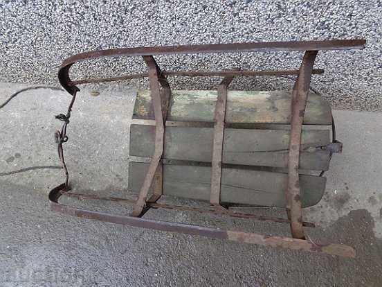 Old forged sled, children's toy, first half of the 20th century - 7