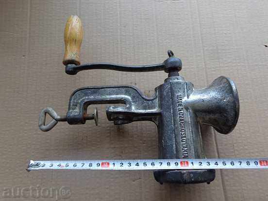 An old machine for grinding meat, meat mincer, Czechoslovakia - 6 An old machine for grinding meat, meat mincer, Czechoslovakia - 6