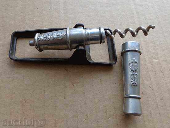 Auction Old Soccer opener with corkscrew, tool, USSR Auction Old Soccer opener with corkscrew, tool, USSR